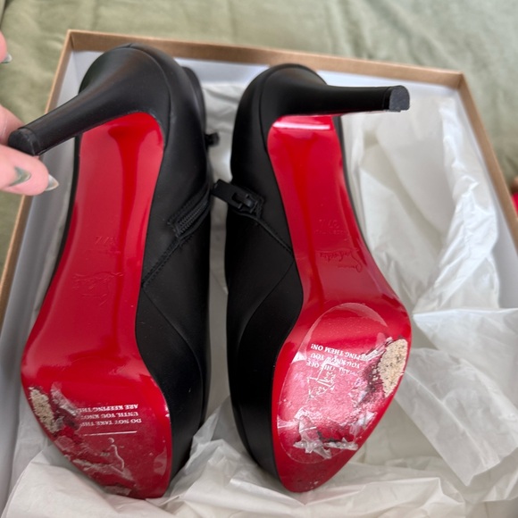 Authentic Christian Louboutin Black Booties - Picture 3 of 3
